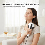 Orku Handheld Body Massager – 4 Heads, Adjustable Speed, Black