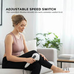 Orku Handheld Body Massager – 4 Heads, Adjustable Speed, Black