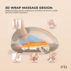Orku 3D Foot Massager with Heat – Kneading & Air Compression, Gold