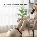 Orku 3D Foot Massager with Heat – Kneading & Air Compression, Gold