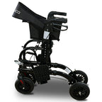 Orthonica 2-in-1 Rollator Wheelchair – Foldable, Black & Silver