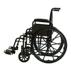 Orthonica Foldable Steel Wheelchair – Heavy-Duty, Adjustable, Black