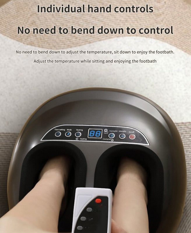 Shiatsu Foot & Calf Massager – Air Compression, Display, Black