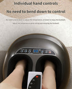 Shiatsu Foot & Calf Massager – Air Compression, Display, Black