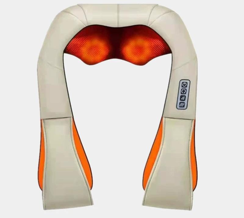 Shiatsu Neck & Shoulder Massager with Heat – Cordless, Beige
