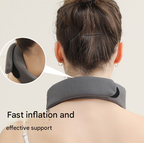 Cervical Traction Neck Massager with Heat – Remote, Grey