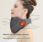 Cervical Traction Neck Massager with Heat – App Control, Grey