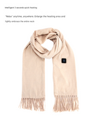 USB Heated Scarf – 3 Heat Levels, Winter Neck Warmer, Khaki