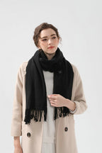 USB Heated Scarf – 3 Heat Levels, Winter Neck Warmer, Black