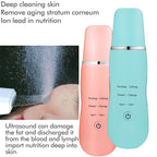 Ultrasonic Skin Scrubber – Facial Spatula, Cleansing & Peeling, White