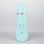 Ultrasonic Skin Scrubber – Facial Spatula, Cleansing & Peeling, Green