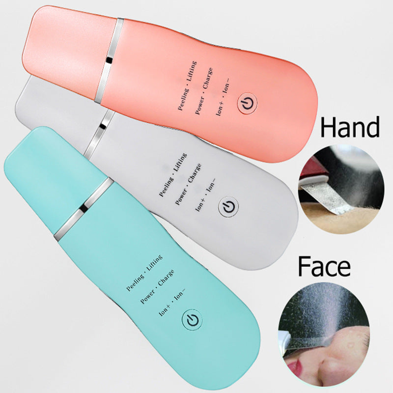 Ultrasonic Skin Scrubber – Facial Spatula, Cleansing & Peeling, Green