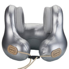 Smart Travel Neck Pillow – Bluetooth Audio & Heat, Silver