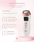 3-in-1 Facial Care Device – HIFU, RF & EMS, White