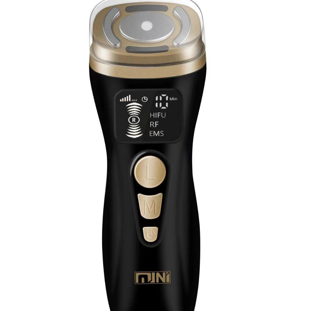 3-in-1 Facial Care Device – HIFU, RF & EMS, Black