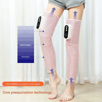 Air Compression Leg Massager with Heat – Knee & Calf, Pink