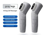 Air Compression Leg Massager with Heat – Knee & Calf, Grey