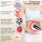 5-in-1 Multi-Technology Body Massage Device – RF & EMS, White