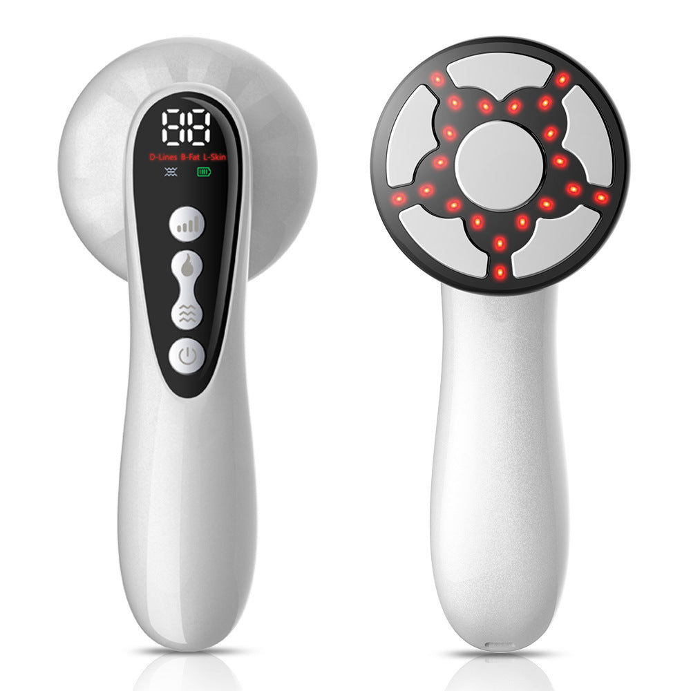 5-in-1 Multi-Technology Body Massage Device – RF & EMS, White