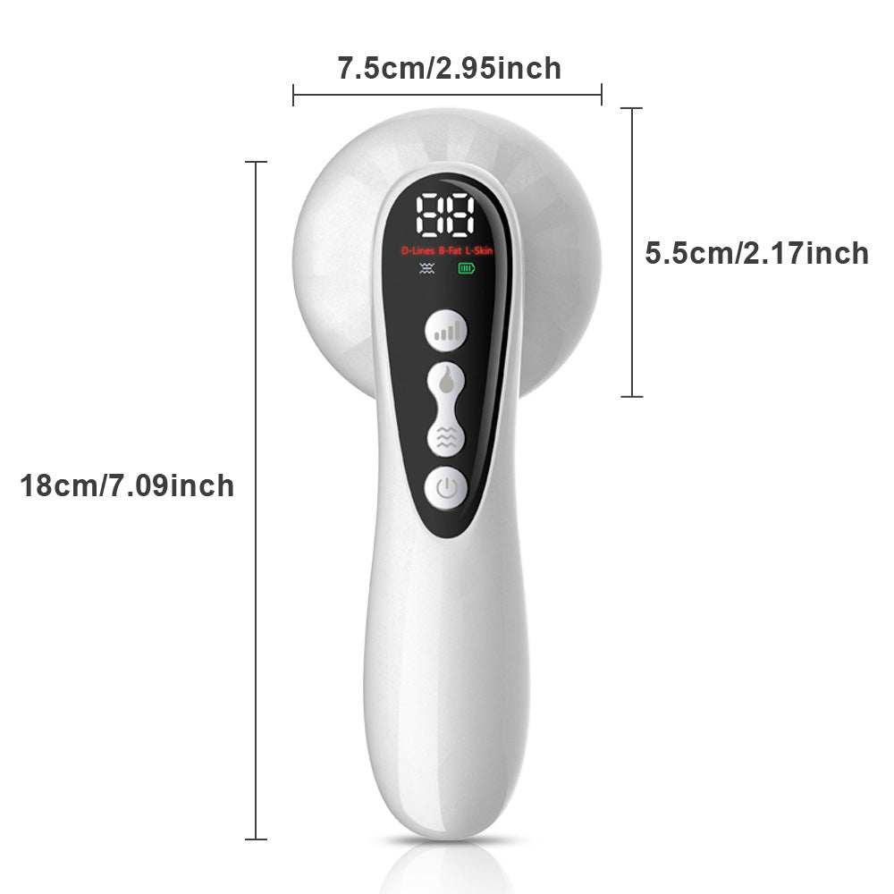 5-in-1 Multi-Technology Body Massage Device – RF & EMS, White