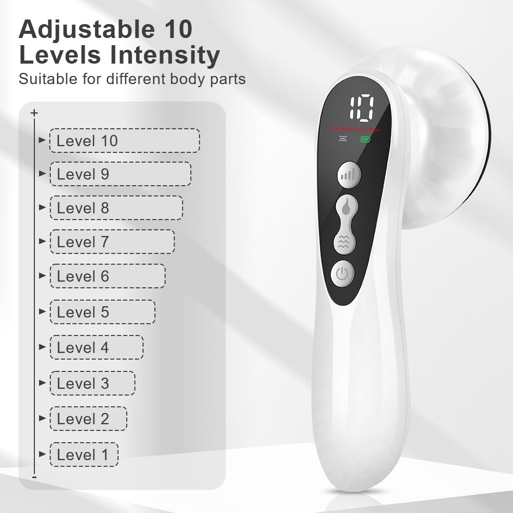 5-in-1 Multi-Technology Body Massage Device – RF & EMS, White