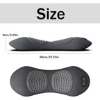 3-in-1 Heated Back Stretcher – Vibration & Traction, Memory Foam, Grey