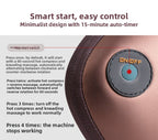 Shiatsu Neck & Back Massage Pillow with Heat – Deep Kneading, Brown