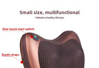 Cordless Shiatsu Massage Pillow with Heat – 8-Node Dual Button, Brown