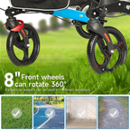 Alston Foldable 2-in-1 Mobility Walker & Rollator – 136kg, Storage Bag