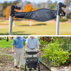Alston Foldable 2-in-1 Mobility Walker & Rollator – 136kg, Storage Bag