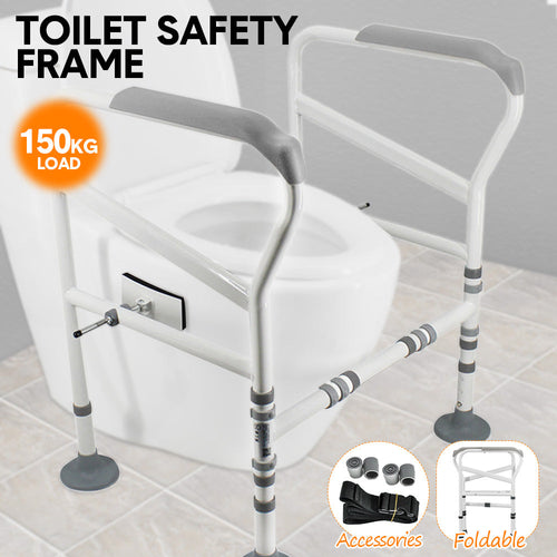 Adjustable Toilet Safety Frame & Grab Rail – 150kg