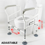 Adjustable Toilet Safety Frame & Grab Rail – 150kg